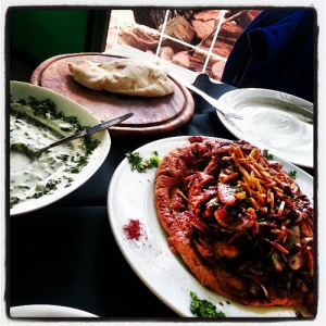 Delicious Mousakhan at Azzahra Hotel, East Jerusalem